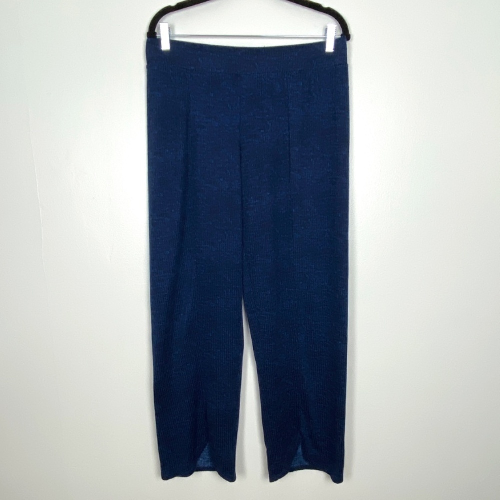 Jockey Yoga Pants Pajama Bottoms Womens Large Royal Blue Knit Stretchy Soft